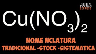 Nomenclatura Tradicional Stock y Sistemática Oxisal CuNO32  Número de Oxidación Nitrógeno N [upl. by Llerrah459]