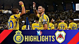 AL NASSR vs AL RAYYAN FOOTBALL MATCH HIGHLIGHTS 21 ronaldo footballmatch highlights goat goals [upl. by Bolme]