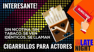 CIGARRILLOS SIN NICOTINA Y SIN TABACO PARA ACTORES  DEMO POR OVANDY CAMILO  2017 [upl. by Erlandson]