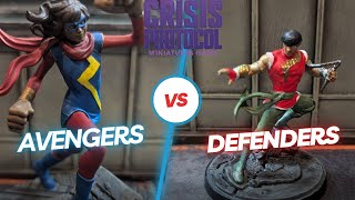 Avengers Vs Defenders  Marvel Crisis Protocol Battle Report 65 [upl. by Judith]