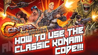 How To Do The Konami Code In Contra Operation Galuga [upl. by Hsemar]