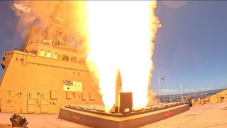 Australia tests advanced SM6 naval air defence missile for first time [upl. by Nuahsak]