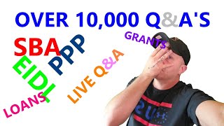 SBA EIDL PPP LOANS OVER 10000 QNAS  LIVE 1030 [upl. by Leasia]