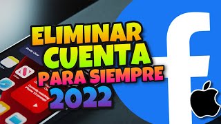 👉 Como ELIMINAR Mi CUENTA de FACEBOOK en IPHONE 2024 🔥 [upl. by Arbmik]