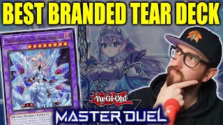 BEST BRANDED TEARLAMENTS DECK  GAMEPLAY MASTER DUEL RANKED [upl. by Etom]