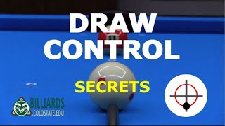 DRAW SHOT CONTROL … How to Be Accurate and Consistent Using Backspin [upl. by Durwood205]