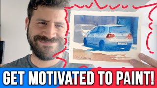 How to Get and stay MOTIVATED to PAINT  Artist Advice [upl. by Bevers579]