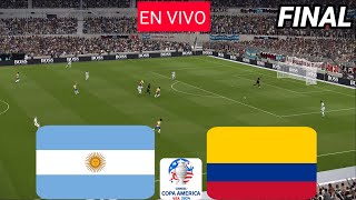 🔴EN VIVO ARGENTINA vs COLOMBIA I COPA AMÉRICA 2024 I STREAMING FINAL I eFOOTBALL PES 21 GAMEPLAY [upl. by Catharine]