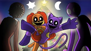 🌙Catnap and dogday☀️ invade the horror multiverse Christmas special Doors and Rainbow friends [upl. by Ria]