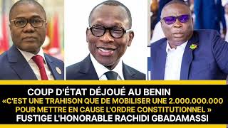 Coup détat déjoué au Bénin  Réaction de Rachidi Gbadamassi [upl. by Horter]