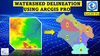 Watershed Delineation Using ArcGIS Pro  StepbyStep Tutorial [upl. by Auhsej681]