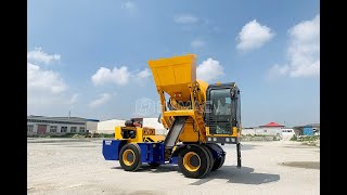 How does a selfloading concrete mixer work [upl. by Farley]