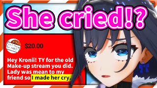 A Superchatter Used Kroniis Stream to Make Someone CRY 【Ouro Kronii  HololiveEN】 [upl. by Anilys]