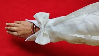 How to design Bow sleeve design in 2024trendin sleeves design [upl. by Hauhsoj23]