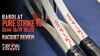 Babolat Pure Strike 98 Gen4 Tennis Racquet Review  Tennis Express [upl. by Oribella929]