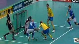 World Floorball Championships 2008 Finals Sweden vs Finland 67sd [upl. by Nuarb]