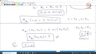 Lec 22 Killing form of general and special linear Lie algebras [upl. by Ahsotal738]