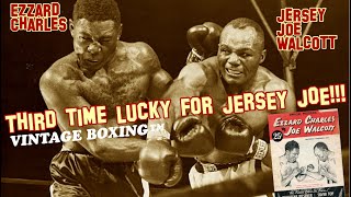 Jersey Joe Walcott vs Ezzard Charles 3 1080p 60fps [upl. by Surazal]