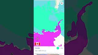 Canada vs Antarctica world size comparison geography comperison song geography world shorts [upl. by Hairabez688]