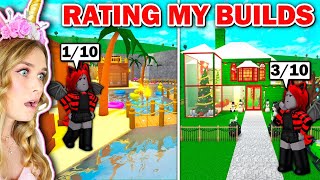 Moody Rates My OLD Bloxburg Builds Roblox [upl. by Alded]