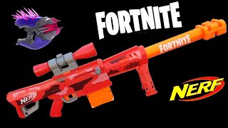 Nerf Fortnite Heavy SR and Nerf Halo Needler [upl. by Forelli]