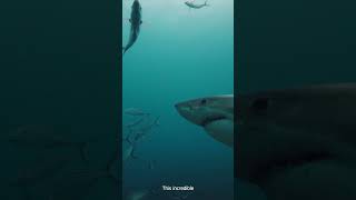 What Makes GREAT WHITE SHARKS Superpowered Hunters SharkSecrets OceanMysteries shorts facts [upl. by Lou]