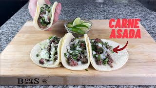 Carne Asada Street Tacos  EASY Skirt Steak Taco Recipe  How to make Carne Asada Tacos [upl. by Leagiba]