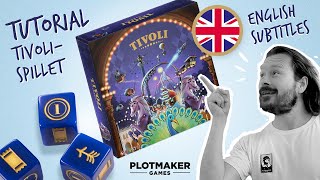 How to play Tivoli  the board game English subtitles [upl. by Roana]