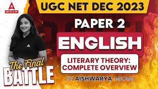 UGC NET English Literature Classes  Literary Theory in English Literature By Aishwarya Puri [upl. by Idnim]