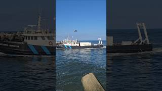 The Atlantic Surveyor Heads Back Through The Manasquan Inlet [upl. by Nottarts]