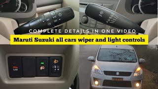 Wiper amp light controls for All Maruti CarsMaruti ErtigaswiftDzireWagonR Headlight leveller etc [upl. by Silber]