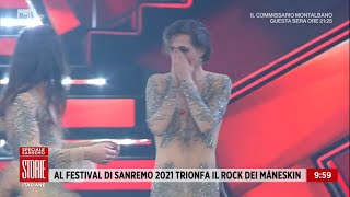 Festival di Sanremo 2021 trionfa il rock dei Maneskin  Storie italiane 08032021 [upl. by Ecargyram]