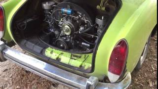 Fresh rebuilt VW 1641cc with Dual Kadron Carbs Idling [upl. by Etyak504]