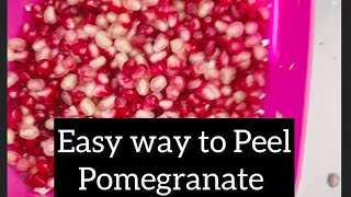 Easy way to Peel Pomegranate pomegranate howto peel foryou fyp pti viral aamiraway [upl. by Mame354]