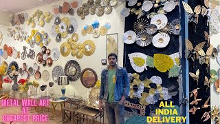 Metal wall art amp Home Decor items at cheapest price  Lamps Flower Vase Mirrors Metal furniture [upl. by Adali]