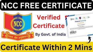 NCC Free Certificate  NCC Certificate  Free NCC Certificate [upl. by Einaej]