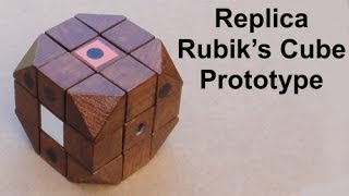 Tony Fishers Replica Rubiks Cube Prototype with history intro [upl. by Illehs]