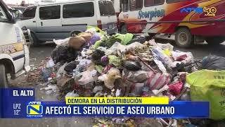 Falta de diésel afecta el servicio de limpieza y prevención en El Alto [upl. by Cud789]