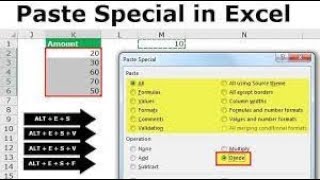 Financial Analysis Excel Introdn8 Copy cut paste and paste special [upl. by Paapanen]