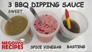 3 RECIPE BBQ DIPPING SAUCE SWEET SPICE VINEGAR amp BASTING SAUCE  BBQ BUSINESS PART 1 [upl. by Mcgrath230]