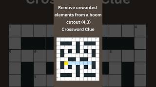 Remove unwanted elements from 43 Crossword Clue crossword crosswordpuzzles [upl. by Alil]