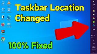 How to Change taskbar Location  How to Change Taskbar Right Left Bottom Top  Windows 7810 [upl. by Raman]