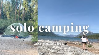 lake wenatchee  solo camping [upl. by Yank112]