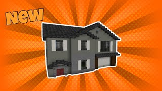 Minecraft Suburban House Tutorial  463  120 JavaBedrock [upl. by Eidok609]