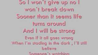 Hilary Duff Someones Watching over me Raise your voice Lyrics [upl. by Ermeena4]