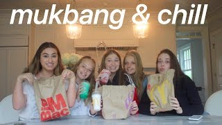 MUKBANG  DRIVE WITH ME AND FRIENDS TacoBell  McDonalds [upl. by Tranquada865]