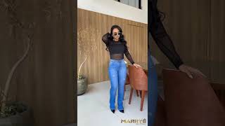 Calças femininas jeans Premium ótima qualidade confortável e muito elegante 💞🌹moda [upl. by Auqenehs]