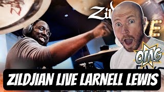 Drummer Reacts To  LARNELL LEWIS ON ZILDJIAN LIVE FIRST TIME HEARING [upl. by Krauss29]