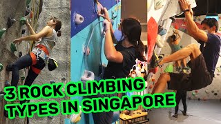 Types of Rock Climbing in Singapore We only have 3 out of 10  Singapore Rock Climbing [upl. by Marybelle]