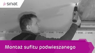 Montaż sufitu podwieszanego dwupoziomowego na konstrukcji krzyżowej [upl. by Laughry]